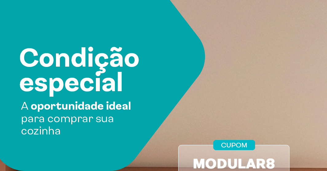 Módulos de Cozinha - 8% OFF com MODULAR8