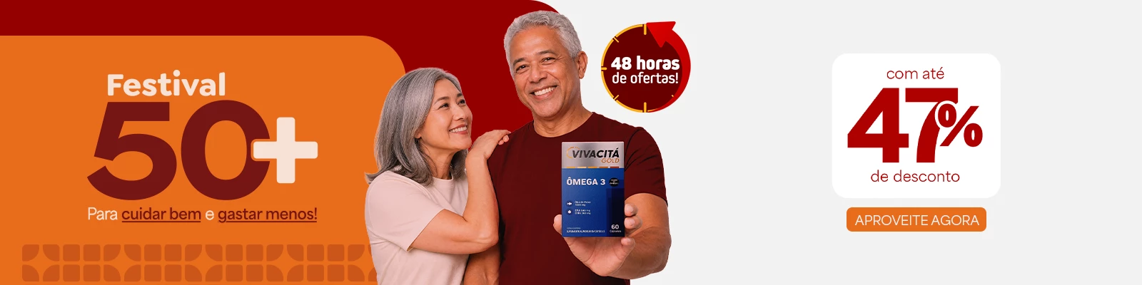 Festival 50+ com até 47% Off