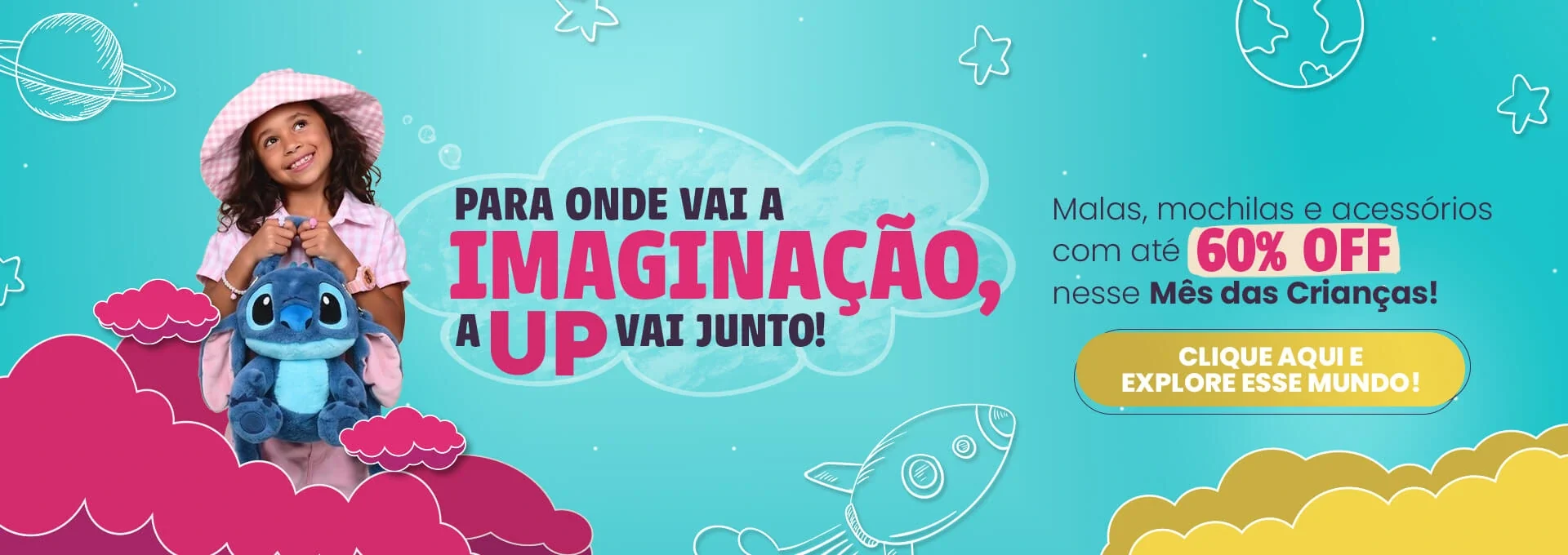 Malas, mochilas e acessórios com até 60% OFF