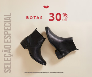 Botas com 30% de desconto