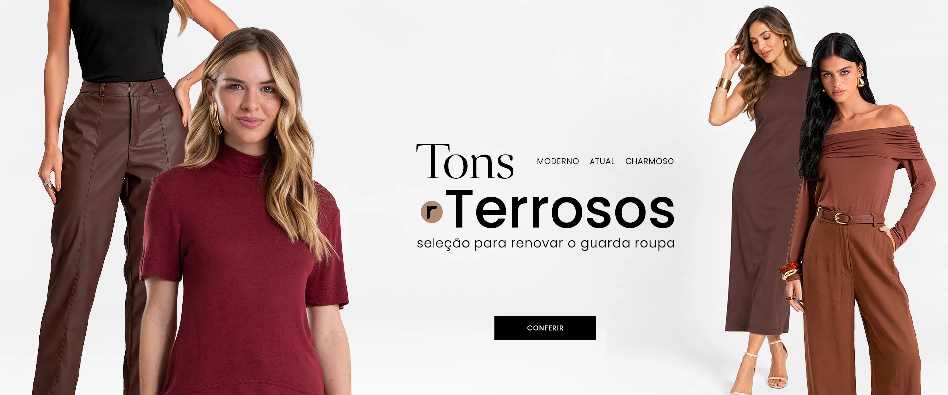 Tons terrosos seleção para renovar o guarda roupa