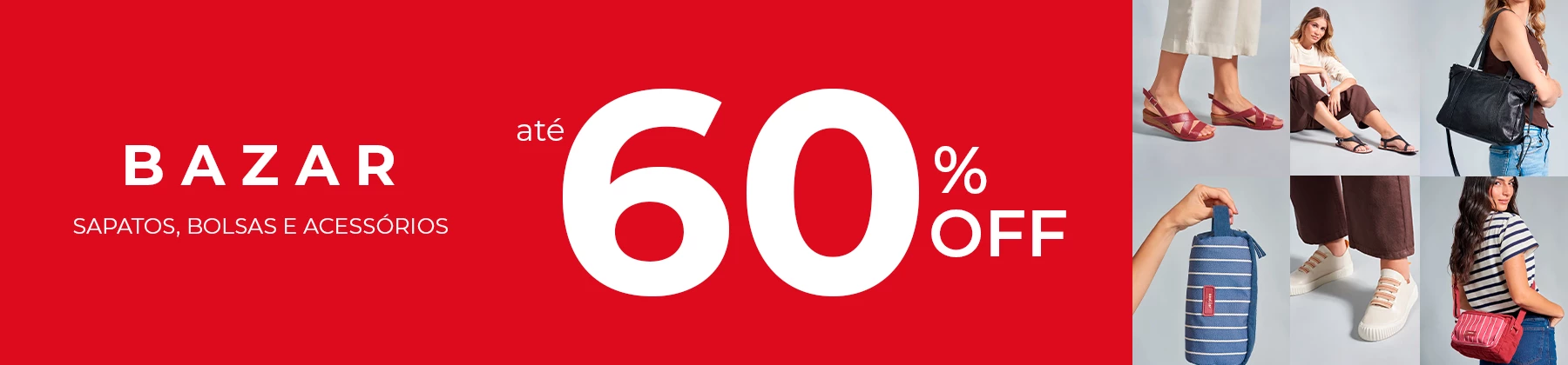 Bazar com até 60% OFF