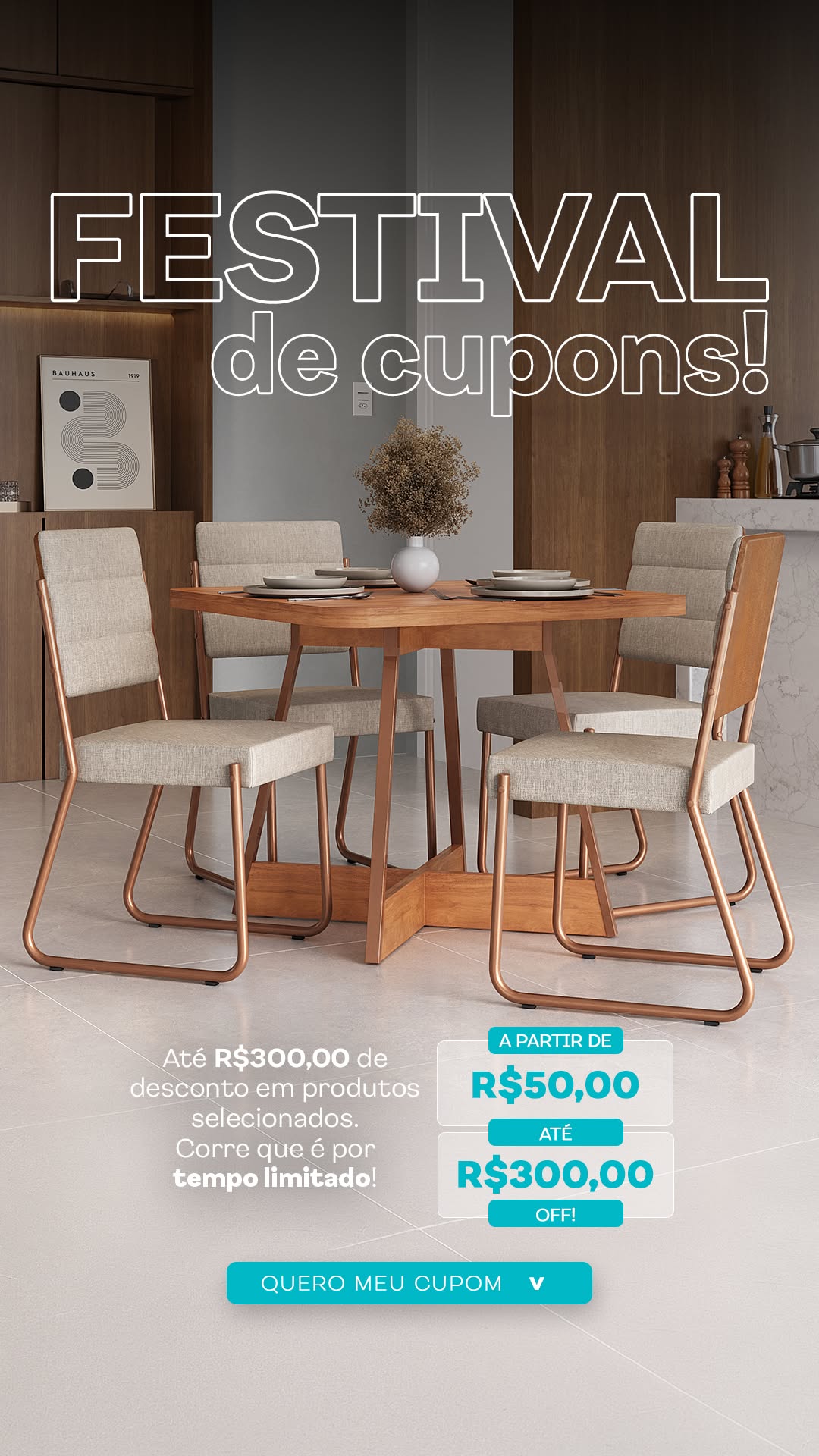 Festival de Cupons Carraro - de R$ 50 a R$ 300 OFF