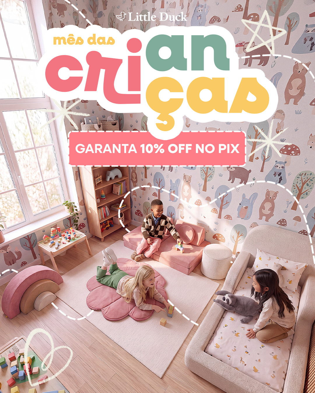 Mês das crianças: Garanta 10% Off no Pix