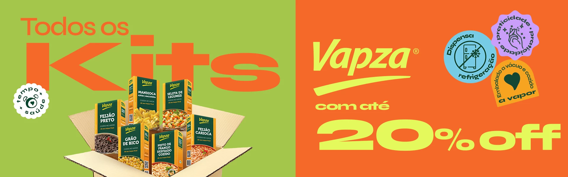 Todos os kits com até 20% OFF
